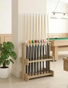 vidaXL Стойка за билярдно щеки Инженерна дървесина 60 x 35 x 60 см