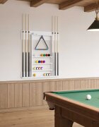 vidaXL Стойка за билярдно щеки Инженерна дървесина 93 x 12 x 103 см