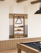 vidaXL Стойка за билярдно щеки Инженерна дървесина 93 x 12 x 103 см