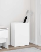 vidaXL Стойка за чадър Бяло 40 x 20 x 555 см Инженерна дървесина