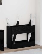 vidaXL Стойка за чадър Черния дъб 65 x 24 x 50 см Инженерна дървесина