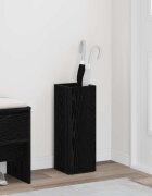 vidaXL Стойка за чадър със съхранение Черния дъб 20 x 20 x 555 см