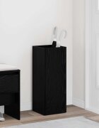 vidaXL Стойка за чадър със съхранение Черния дъб 25 x 245 x 64 см