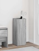 vidaXL Стойка за чадър със съхранение Сив Сонома 25 x 245 x 64 см