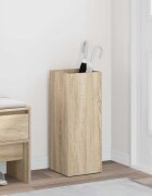vidaXL Стойка за чадър със съхранение Сонома дъб 25 x 245 x 64 см