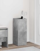 vidaXL Стойка за чадър със съхранение Циментено сиво 25 x 245 x 64 см