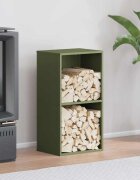 vidaXL Стойка за дърва 40x30x75 см студеновалцувана стомана