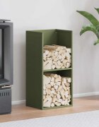 vidaXL Стойка за дърва 40x30x80 см студеновалцувана стомана