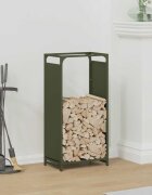 vidaXL Стойка за дърва 44x28x90 см студеновалцувана стомана