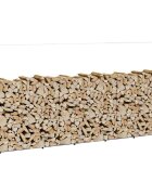 vidaXL Стойка за дърва за огрев 300x25x150 cm Поцинкована стомана