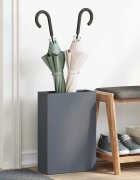 vidaXL Стойка за дъждовен чадър Антрацит 28 x 12 x 41 см Стомана
