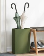 vidaXL Стойка за дъждовен чадър Маслиненозелено 28 x 12 x 41 см