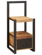 vidaXL Стойка за дрехи Кафяво 40 x 40 x 90 cm Солидно мангово дърво