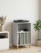 vidaXL Стойка за грамофон Сив Сонома 47 x 395 x 745 см