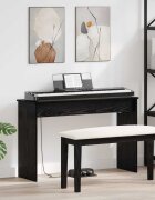 vidaXL Стойка за клавиатура Черния дъб 100 x 32 x 64 см