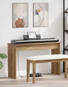 vidaXL Стойка за клавиатура Дъб 100 x 32 x 64 см Инженерна дървесина