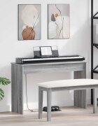 vidaXL Стойка за клавиатура Сив Сонома 100 x 32 x 64 см