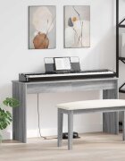 vidaXL Стойка за клавиатура Сив Сонома 120 x 32 x 64 см