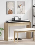 vidaXL Стойка за клавиатура Сонома дъб 100 x 32 x 64 см