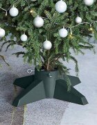 vidaXL Стойка за коледна елха зелена 555x555x15 см