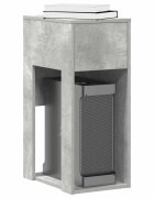 vidaXL Стойка за компютърна кула с чекмедже бетонно сив 30x44x74 см