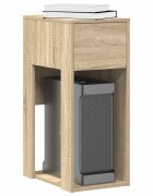 vidaXL Стойка за компютърна кула с чекмедже дъб сонома 30x44x74 см