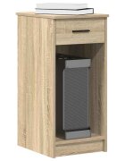 vidaXL Стойка за компютърна кула с чекмедже дъб сонома 35x45x77 см