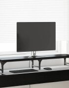 vidaXL Стойка за монитор Черен дъб 105 x 23 x 155 cm