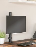 vidaXL Стойка за монитор черна стомана VESA 75/100 мм
