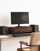 vidaXL Стойка за монитор с чекмеджета 50x27x15 см инженерно дърво