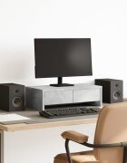 vidaXL Стойка за монитор с чекмеджета 50x27x15 см инженерно дърво