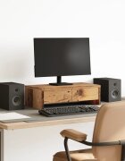 vidaXL Стойка за монитор с чекмеджета 50x27x15 см инженерно дърво