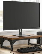 vidaXL Стойка за монитор Старо дърво 37 x 23 x 14 cm