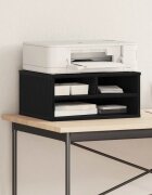 vidaXL Стойка за принтер Черен дъб 49 x 40 x 225 см