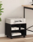 vidaXL Стойка за принтер Черния дъб 41 x 32 x 345 см