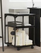 vidaXL Стойка за принтер Черния дъб 43 x 48 x 64 см