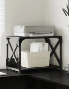 vidaXL Стойка за принтер Черния дъб 44 x 26 x 31.5 см