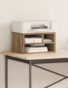 vidaXL Стойка за принтер Дъб 40 x 32 x 225 см Инженерна дървесина