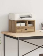 vidaXL Стойка за принтер Дъб 40 x 32 x 24 см Инженерна дървесина