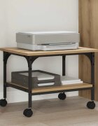 vidaXL Стойка за принтер Дъб 50 x 40 x 38 cm Инженерна дървесина