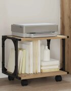 vidaXL Стойка за принтер Дъб артизан 41 x 28 x 335 см