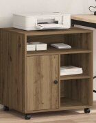 vidaXL Стойка за принтер дъб артизан 60 x 50 x 67 см