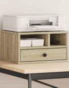 vidaXL Стойка за принтер дъб сонома 40x32x225 см инженерно дърво