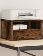 vidaXL Стойка за принтер опушен дъб 40x32x225 см инженерно дърво