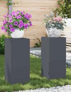 vidaXL Стойка за растения 2 бр. Антрацит 24 x 24 x 55 см