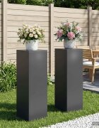 vidaXL Стойка за растения 2 бр. Антрацит 30 x 30 x 100 см