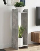 vidaXL Стойка за растения 2 бр. Бетонно сиво 30 x 30 x 100 см