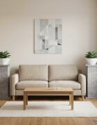 vidaXL Стойка за растения 2 бр. Бетонно сиво 305 x 30 x 605 см