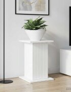 vidaXL Стойка за растения 2 бр. Бял гланц 305 x 30 x 43 см