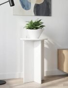 vidaXL Стойка за растения 2 бр. Бял гланц Ø40 x 60 см